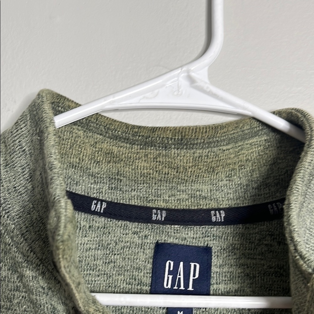 GAP Olive Green Long Sleeve Henley - Picture 3 of 8